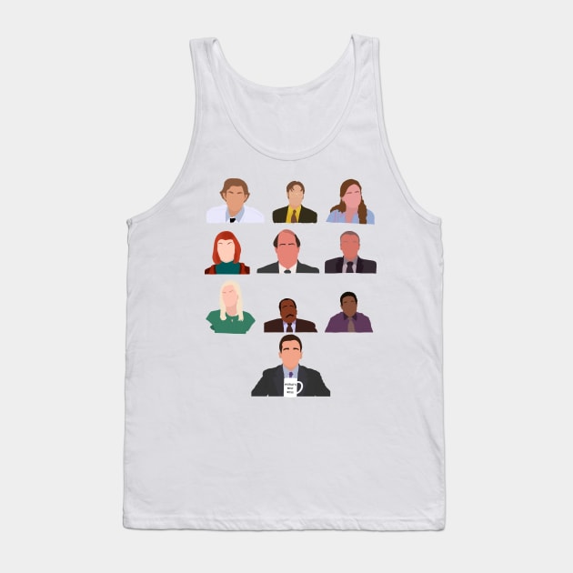 The Office Character Design Tank Top by JadesCanvas